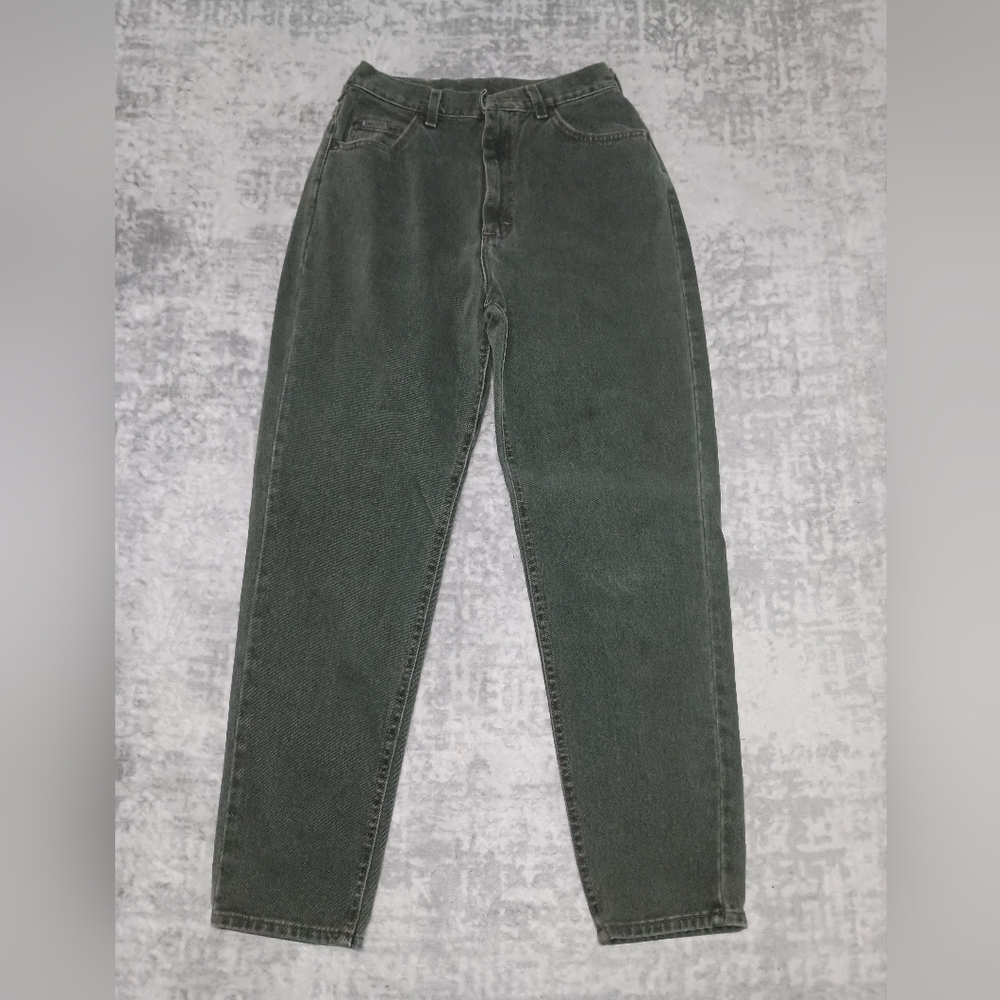 Vintage Lee Green High waist Mom Jeans Size Size 12 Short - Picture 9 of 13